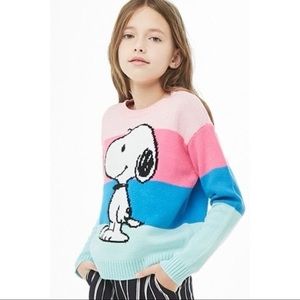Forever 21 Girls Snoopy Sweater